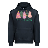 Navy merry christmas trees Urban Hoodie - CowGirlArtShop