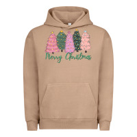 Pigment Burro merry christmas trees Urban Hoodie - CowGirlArtShop