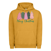 Pigment Peanut Butter merry christmas trees Urban Hoodie - CowGirlArtShop