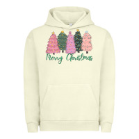 Pigment Pistachio merry christmas trees Urban Hoodie - CowGirlArtShop