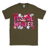 Army Green Postal Worker Classic Tee - CowhideDigitalArt