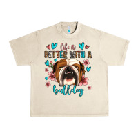 Sandshell life is better with a bulldog Urban Heavy Tee - Jasminsmagicworld