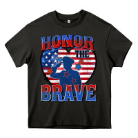 Asphalt honor the brave Heavy Core Tee - Zillion Design Studio