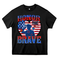 Black honor the brave Heavy Core Tee - Zillion Design Studio