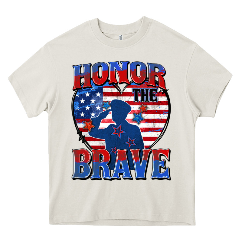 Honor The Brave Heavy Core Tee by Zillion Design Studio | Teevron