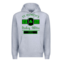 Heather Grey Drinking Athletics Premium Hoodie - Bettercallsaul
