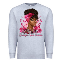 Heather Grey stronger than cancer Premium Sweatshirt - Artiststas