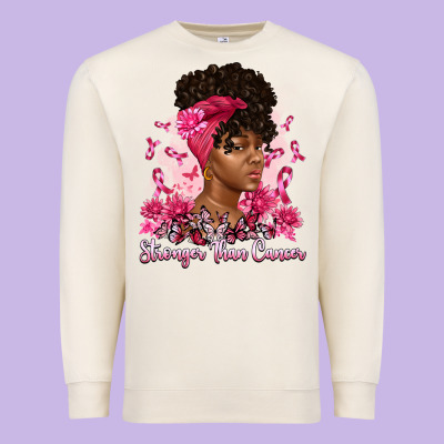 Stronger Than Cancer Premium Sweatshirt Designed By Artiststas