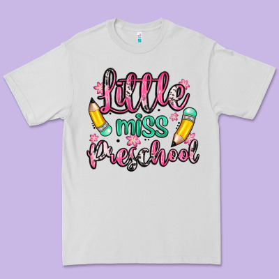 Little Miss Preschool Premium Tee Designed By Zillion Design Studio