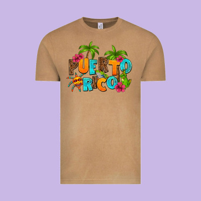 Puerto Rico Vintage Tee Designed By Adodesignshop