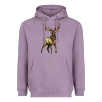 Lavender elk deer Heavyweight Hoodie - LillyAllenDesigns