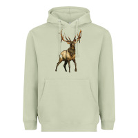 Matcha elk deer Heavyweight Hoodie - LillyAllenDesigns