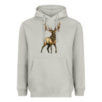 Moon Dust elk deer Heavyweight Hoodie - LillyAllenDesigns