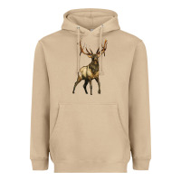 Mushroom elk deer Heavyweight Hoodie - LillyAllenDesigns