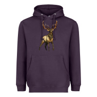 Plum elk deer Heavyweight Hoodie - LillyAllenDesigns