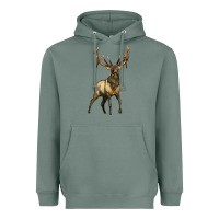 Sage elk deer Heavyweight Hoodie - LillyAllenDesigns