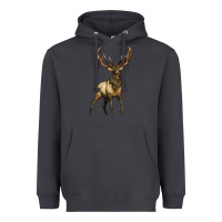 Smoke elk deer Heavyweight Hoodie - LillyAllenDesigns