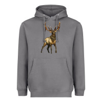 Storm elk deer Heavyweight Hoodie - LillyAllenDesigns