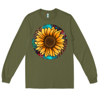 Army Green sunflower christmas ornament Long Sleeve Tee - Jasminsmagicworld