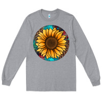 Heather Grey sunflower christmas ornament Long Sleeve Tee - Jasminsmagicworld