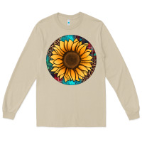 Mushroom sunflower christmas ornament Long Sleeve Tee - Jasminsmagicworld