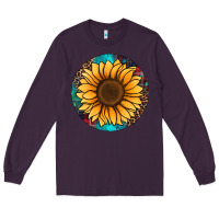 Plum sunflower christmas ornament Long Sleeve Tee - Jasminsmagicworld