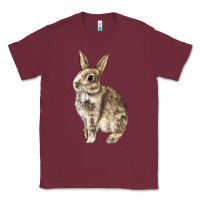 Burgundy Rabbit Classic Tee - LillyAllenDesigns