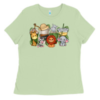 Matcha cute baby safari animals coffee cups Ladies Tee - texasbilliewilder
