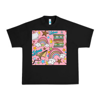 Black school with rainbow seamless pattern Urban Heavy Tee - BundleAndBundleShop