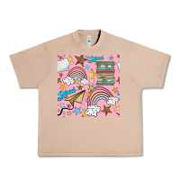 Burro school with rainbow seamless pattern Urban Heavy Tee - BundleAndBundleShop