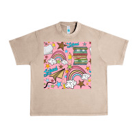 French Oak school with rainbow seamless pattern Urban Heavy Tee - BundleAndBundleShop