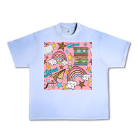 Grape Ice school with rainbow seamless pattern Urban Heavy Tee - BundleAndBundleShop