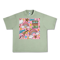 Oil Green school with rainbow seamless pattern Urban Heavy Tee - BundleAndBundleShop