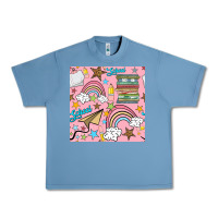 Pebble Blue school with rainbow seamless pattern Urban Heavy Tee - BundleAndBundleShop