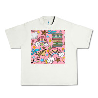 Pistachio school with rainbow seamless pattern Urban Heavy Tee - BundleAndBundleShop