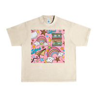 Sandshell school with rainbow seamless pattern Urban Heavy Tee - BundleAndBundleShop