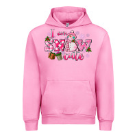 Fuchsia Pink i am snow cute Urban Hoodie - CowGirlArtShop