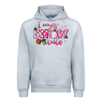 Heather Grey i am snow cute Urban Hoodie - CowGirlArtShop