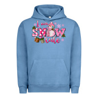 Pigment Pebble Blue i am snow cute Urban Hoodie - CowGirlArtShop