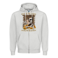 Dove Grey dead inside boujee outside Zipper Hoodie - MaliasSmallBusiness