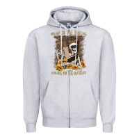 Heather Grey dead inside boujee outside Zipper Hoodie - MaliasSmallBusiness