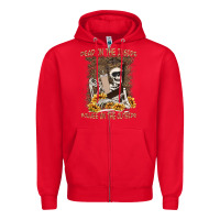 Red dead inside boujee outside Zipper Hoodie - MaliasSmallBusiness