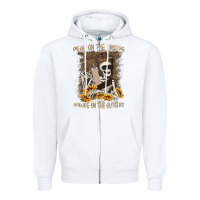 White dead inside boujee outside Zipper Hoodie - MaliasSmallBusiness