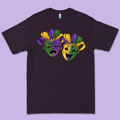 Mardi Gras Mask Premium Tee Designed By Ranaportraitstore