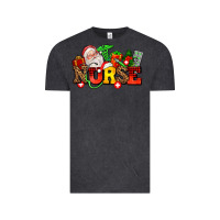 Vintage Black nurse with Christmas Vintage Tee - AdoDesignShop