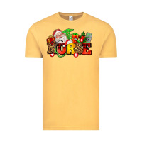 Vintage Mustard nurse with Christmas Vintage Tee - AdoDesignShop