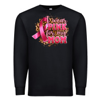 Black i wear pink for my mom Premium Sweatshirt - Artiststas