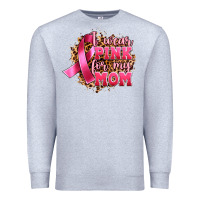Heather Grey i wear pink for my mom Premium Sweatshirt - Artiststas
