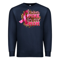 Navy i wear pink for my mom Premium Sweatshirt - Artiststas