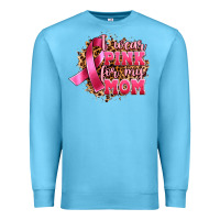 Ocean Blue i wear pink for my mom Premium Sweatshirt - Artiststas